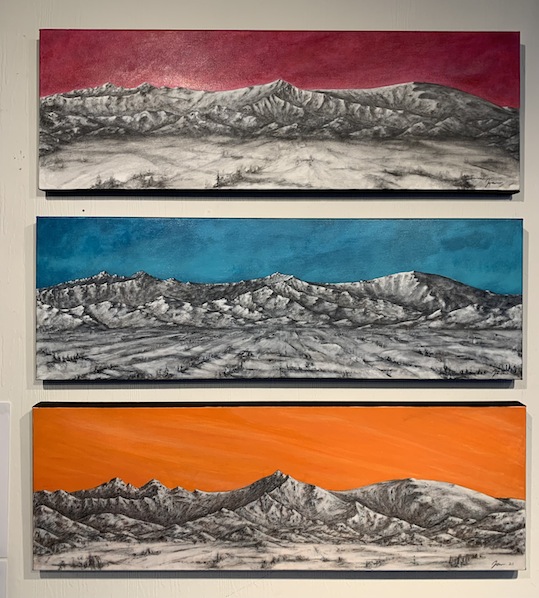 Leon Lithgow|Hard Land |  Four Peaks  series |  McAtamney Gallery and Design Store | Geraldine NZ